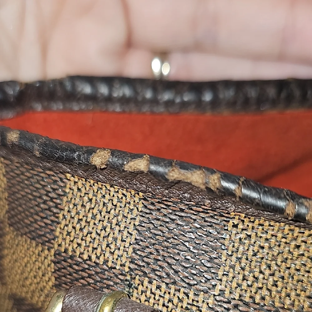 LOUIS VUITTON Damier Ebene Marais With COA Bucket REHAB - Picture 11 of 13